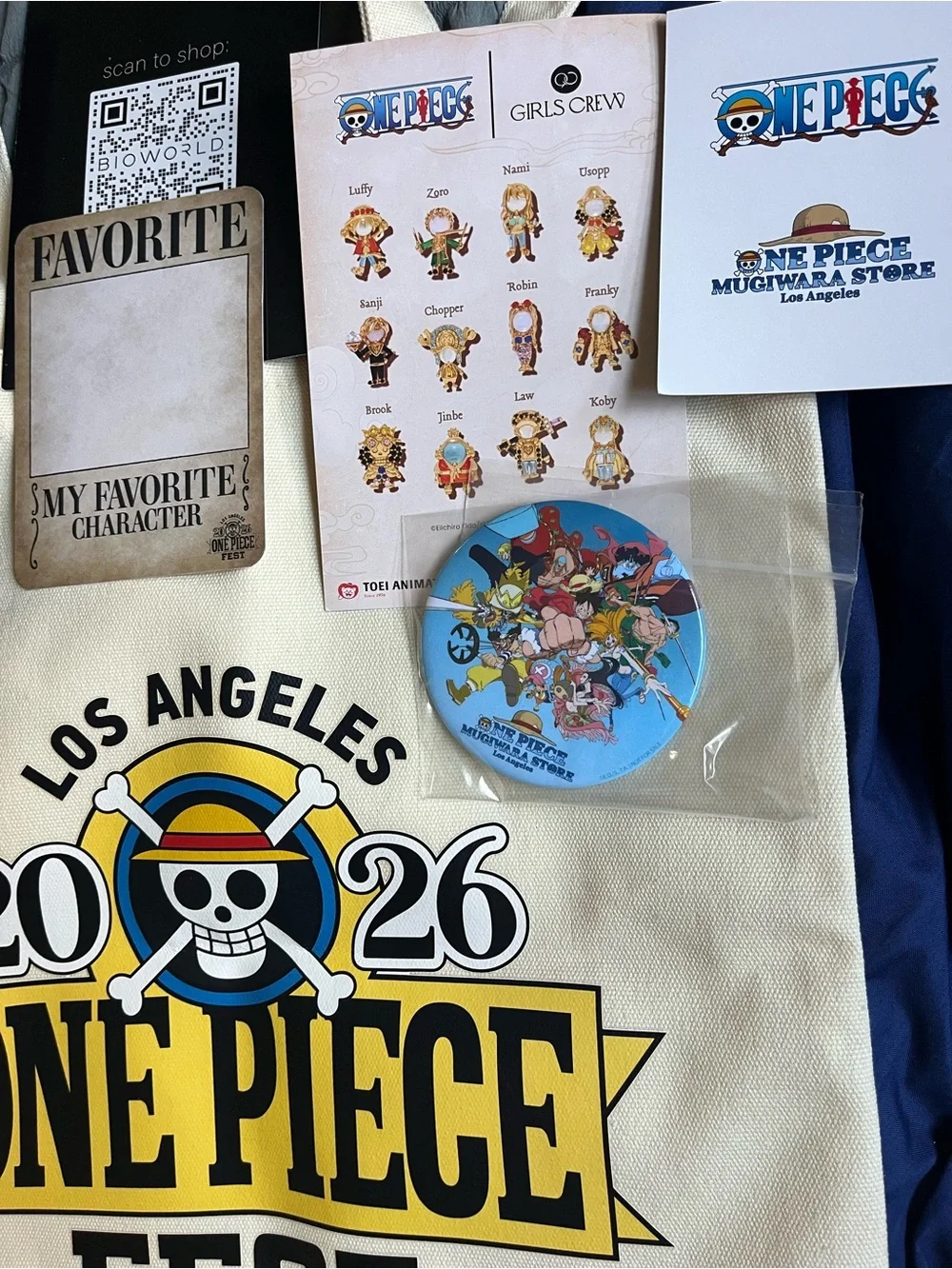 One Piece fest Hat & Tote bag